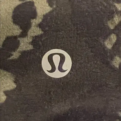 Lululemon  Align High-Rise Leggings Green Stripe Floral Patterned Waistband SZ M