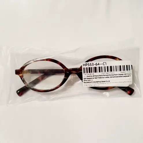 Miu sunglasses, Oval Glasses Frame Bluelight Glasses Brown