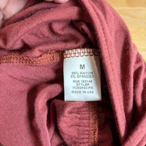 Good Luck Gem Rust/Rose Colored Long Sleeve Blouse