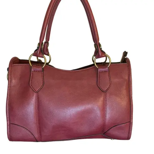 FRYE & Co VINTG BURGANDY Leather Handbag