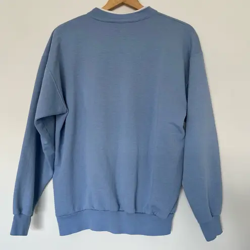 Vintage Blue Lighthouse Beach Crewneck Pullover Size M