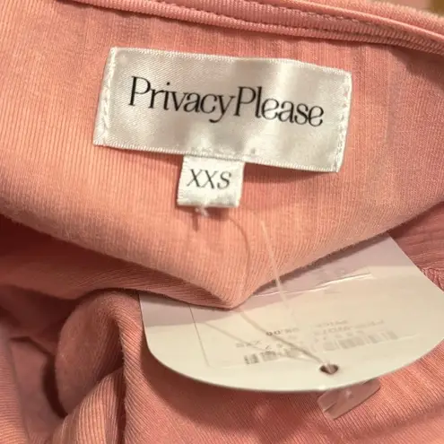 Privacy Please Julian Mini Dress in Salmon Pink NWT XXS