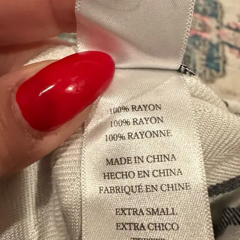 Rails HUNTER PLAID WHITE BUTTON DOWN SHIRT TOP XS