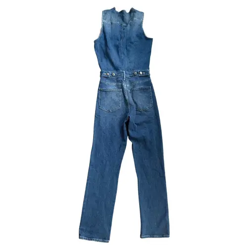 Frame Women’s Blue Denim Buttoned Jumpsuit Size Small