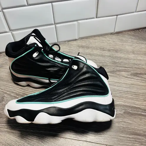 Jordan Air  Pro Strong GS Black Tiffany Blue Athletic Shoe Mens 7Y Womens 8.5