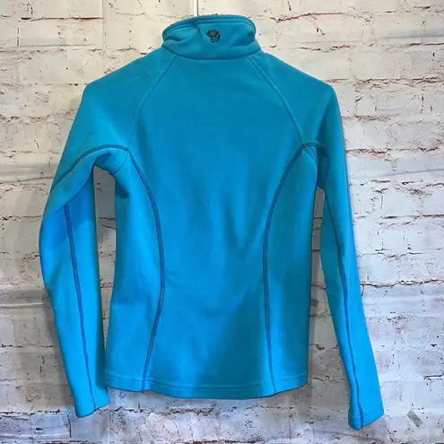 Mountain Hardwear  XS pullover fleece fitted blue half zip up long sleeve