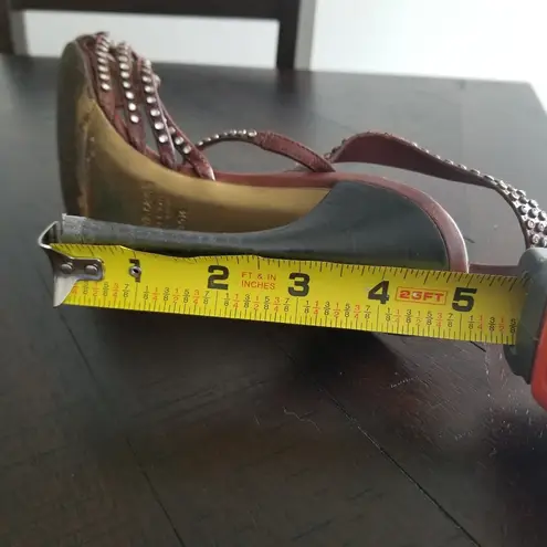 Roberto Cavalli strappy open toe studded stilleto heels sandals sz IT 39.5=US9.5