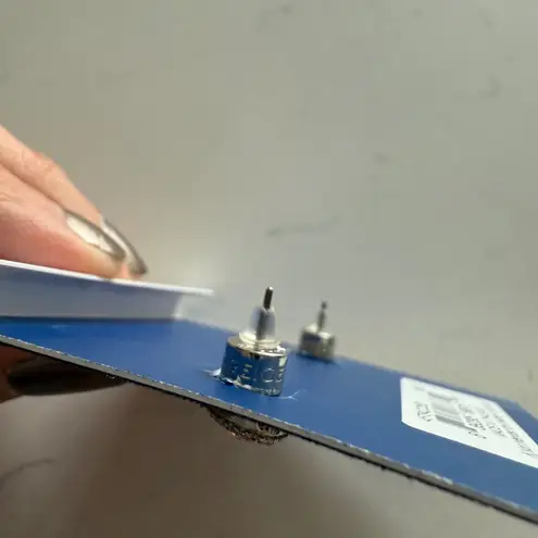 Kurt Geiger London Pavé Evil Eye Stud Earrings - Silver Tone/Pink - NWT