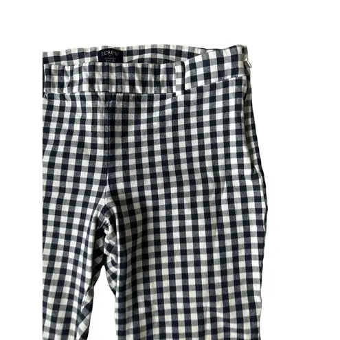 J CREW Winnie Blue White Gingham Plaid Ankle Pants Size 10