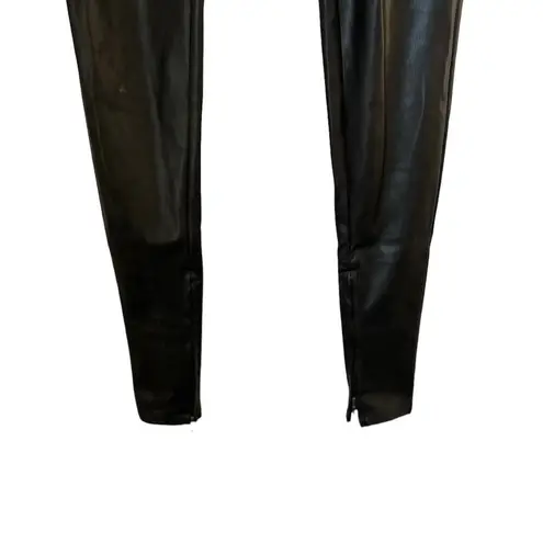 We Wore What Stiletto Vegan Leather Pants With Ankle Zip In Black Size 25