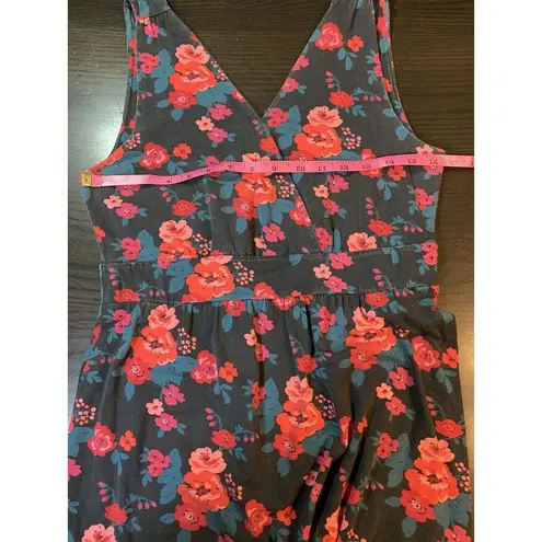 Garnet Hill Maxi Dress Womens 10 Floral Prairie Cottage Garden Sleeveless READ