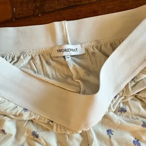 We Wore What  Ivory Floral Pajama Pants