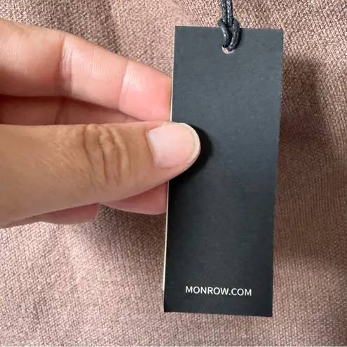 Monrow Brown One Shoulder Sweater Dress Womens M Midi Fall Old Money Classic Size M