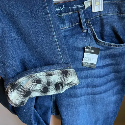 Eddie Bauer boyfriend flannel lined jeans