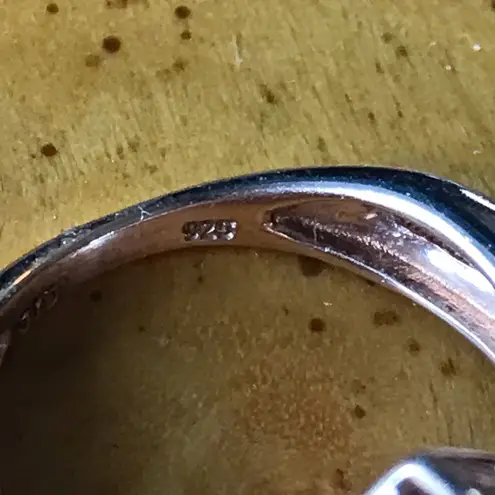 Rose De France Amethyst Red Garnet Sterling Silver Heart Ring Size 6