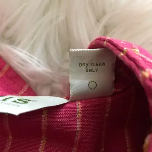 Orvis Vintage Pink Cotton Canvas Classic Lagenlook Coastal jacket oversized S