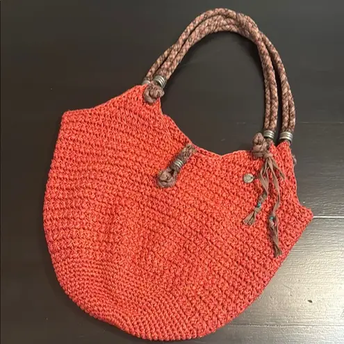 Sakroots Crochet Bucket Bag - Burnt Orange
