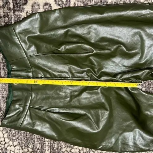 Majorelle Women’s Size S Olive Green Clive Faux Leather Button Front Pants