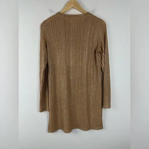 Johnny Was Midnight Shimmering Striped Tunic Top Women’s Sz S