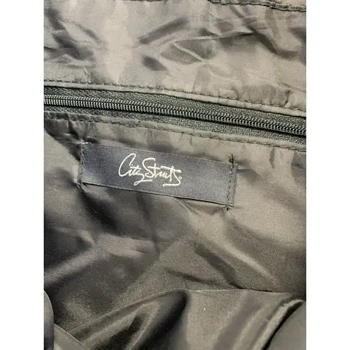 City Streets  Women's Black Sequin Large Shoulder Bag