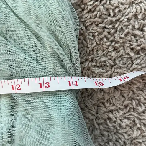 BaeVely mint green tulle tiered dress Sz L Size L