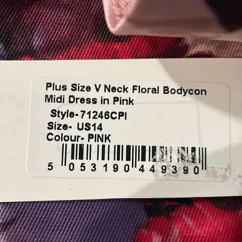 Chi Chi London Curve Body con size 14 midi dress