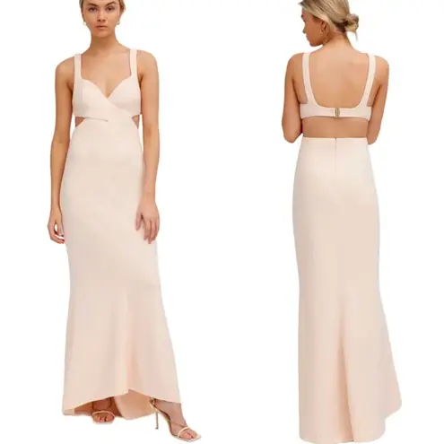 Significant Other Evie Cut Out Open Back Long Dress Blush Size 4 NWT