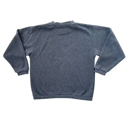 Vintage 90s Cozy Alaska Moose Embroidered Navy Blue Sweatshirt size L Gorpcore Size L