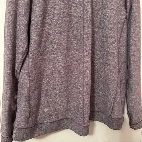 Lululemon 17.  Rulu Rally Wrap Heathered Graphite Purple SZ 6/PTP:20”/LENGTH:26”