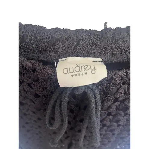 Audrey Black Lace Flare Pants Small