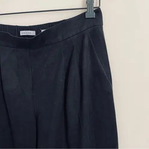 Babaton Aritzia Cohen Vegan Suede Pants Black Size 6 – Cropped Ankle Trousers