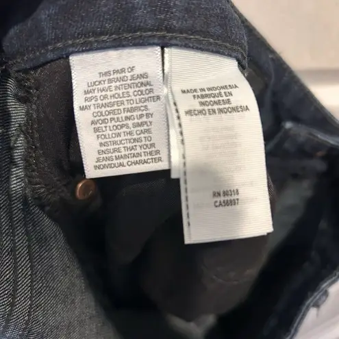 Lucky Brand  Low Rise Boot Lolita‎ Jeans Womens 12/31 R Blue Dark Wash Stretch