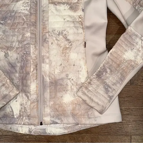 Calia by Carrie Underwood Moto Hybrid Faltering Puffer Jacket Cameo Blush Pink Size XS