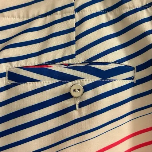 Lady Hagen Women's Chevron Stripe Skort Size 6 Golf Tennis Red white & blue