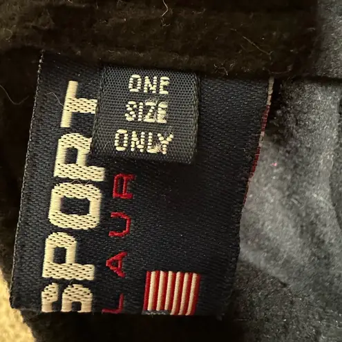 Vintage Polo Sport Ralph Lauren Red Fleece Headband Winter Ear Warmer USA Made