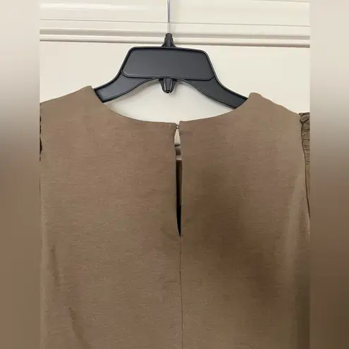 English Factory NWT High Low Knit Combo Dress Army Green