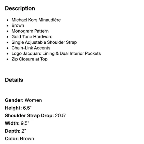 Michael kors Signature jet set east west brown monogram wine red crossbody bag