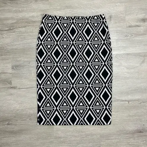 Bobeau Geometric Print Pencil Skirt Women’s Size Small