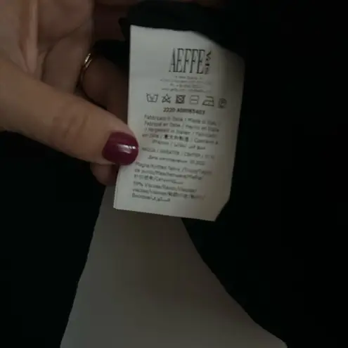 Moschino Couture Stretch Knit Sheer Paneled Top