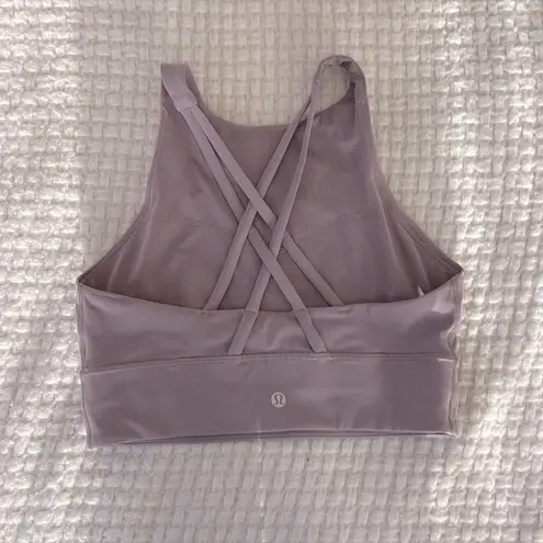 Lululemon  Energy Bra High Neck Long Line Tough * in Violet Verbena Size 8