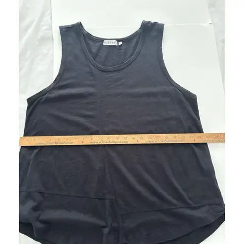 Habitat Tank Top Size XXL Black Seamed Scoop Neck Classic Lagenlook Relaxed