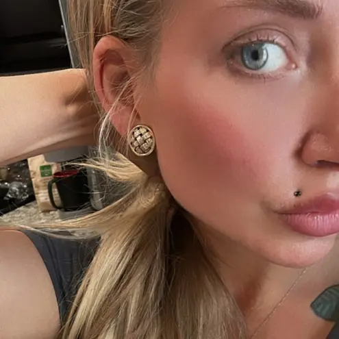 Trifari & NAPIER clip on earrings LOT of 3, gold and silver, Vintage 1920s-1980s