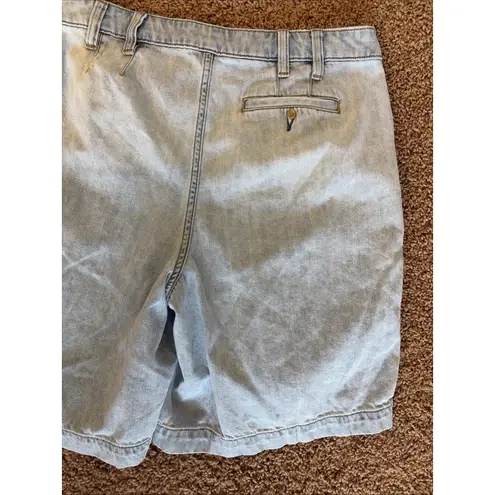 Lands' End  Light/Medium Wash Lot Bundle 3 Pleated Jean Shorts Womens 8 10 Petites