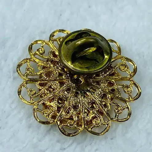 Jesus God Children Religious Tie Tack Jewelry Pin Brooch Gold Tone Filagree