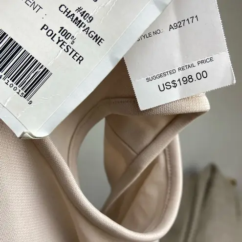 M|A|G NWT Champagne Spring Sleeveless Shin Length Dress size 6 Small