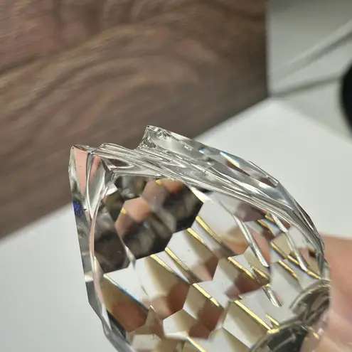 Crystal Rose Bud Flower Stem Brooch Pin Gold Tone & Clear