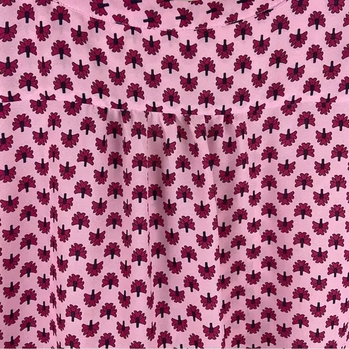 Violet+Claire Pink Mixed Print Boho Sleeveless Blouse Feminine Girly Gypsy