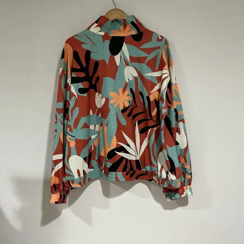 Woman’s G By Guiliani 2x Multicolor Full Zip Long Sleeve Light Weight Jacket Size XXL