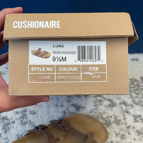 Cushionare Cushionaire Slip On Luna Cork Footbed Sandal Suedes size 9.5 NEW