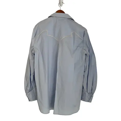 Johanna Ortiz Heaven's Door Western Shirt Size 10 NEW Blue